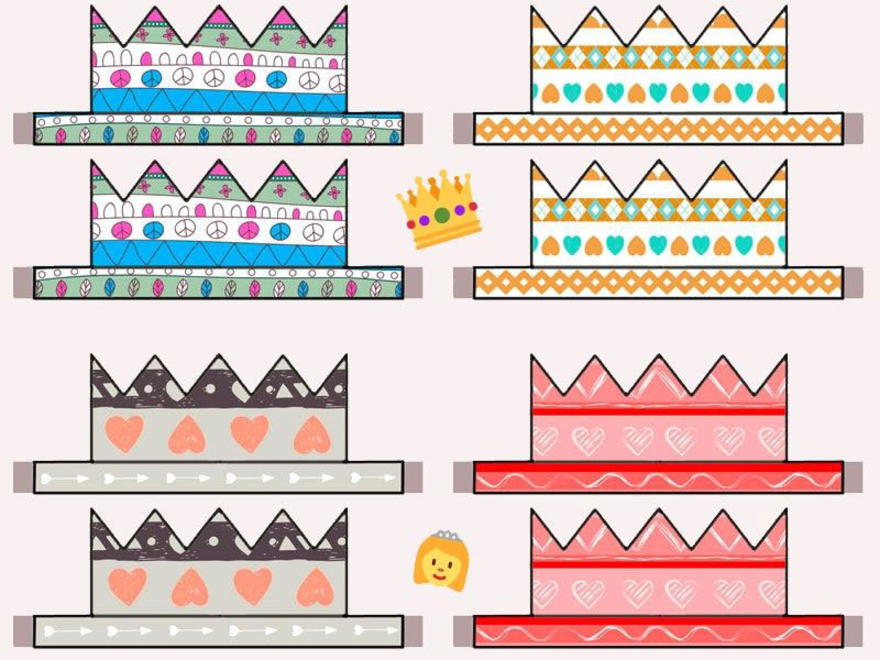 8 Couronnes Des Rois A Imprimer