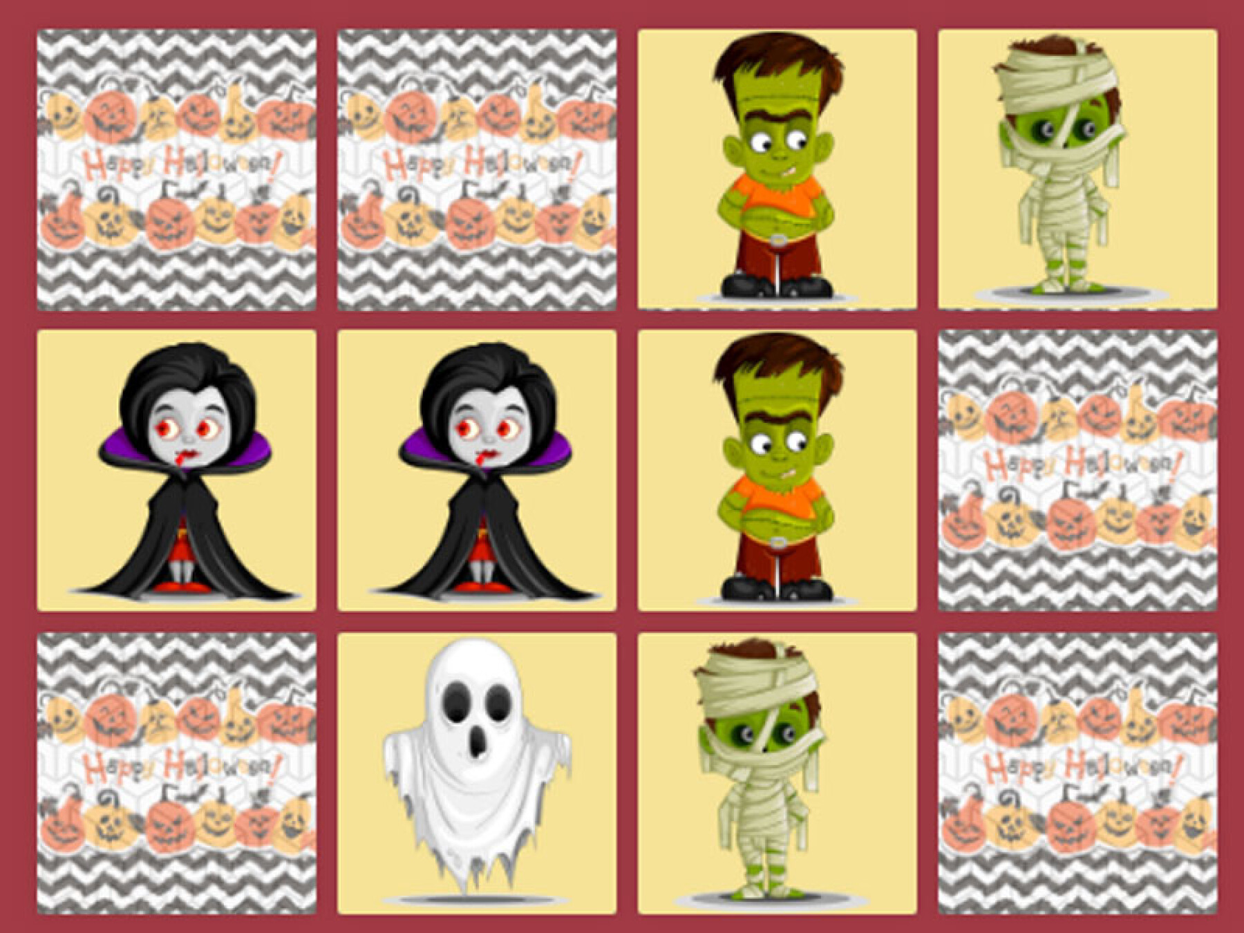 Memory Des Monstres D Halloween