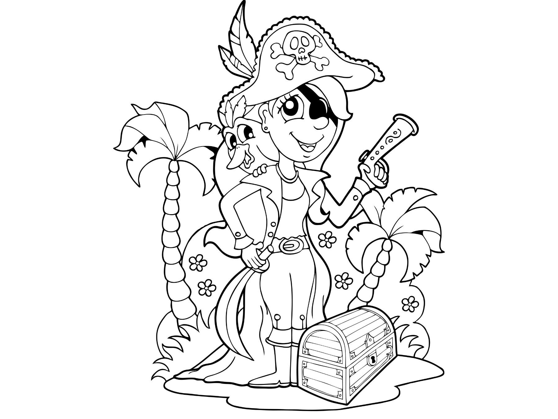 Coloriage La Reine Des Pirates