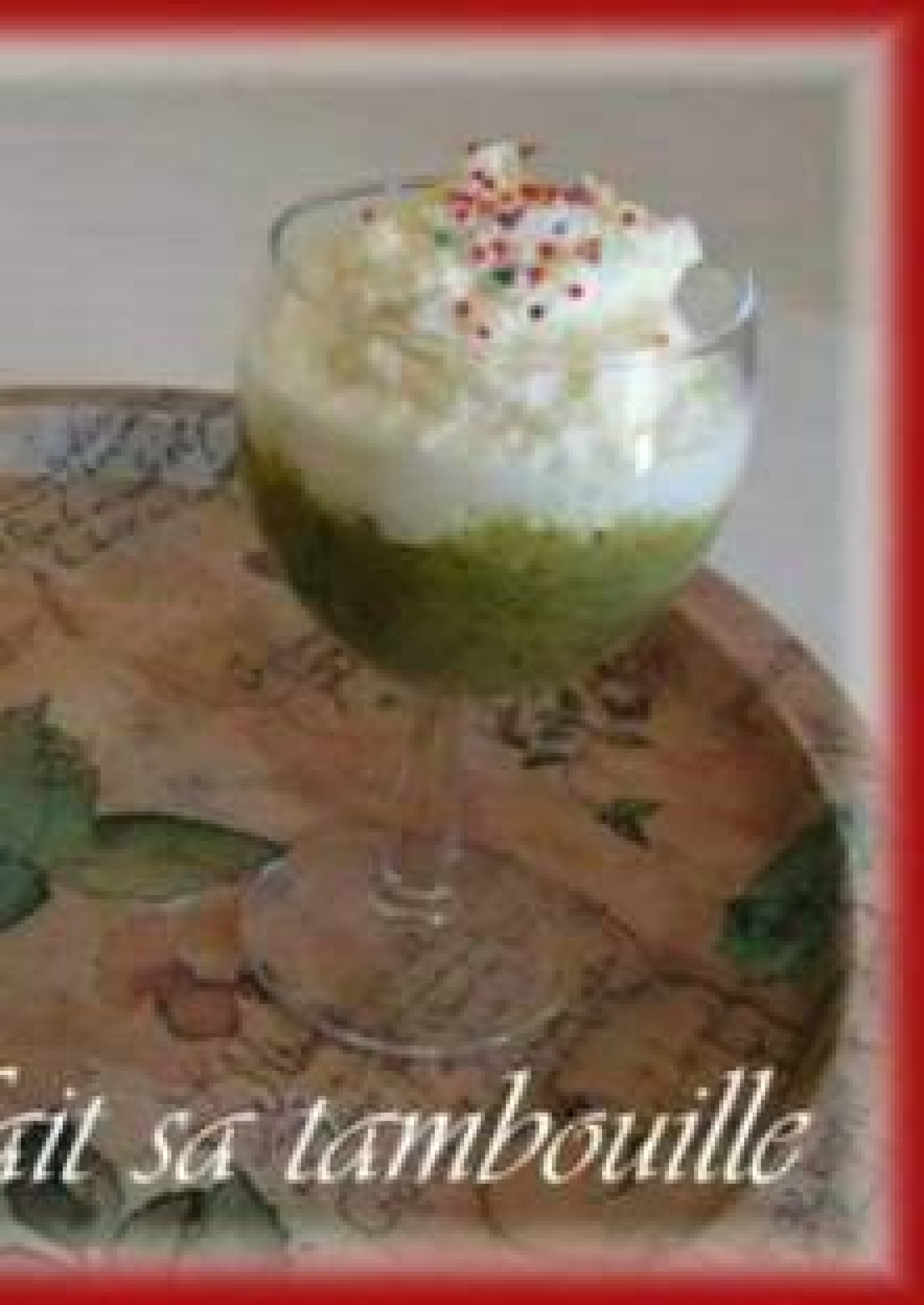 Soupe De Kiwi Au Chocolat Blanc En Verrine