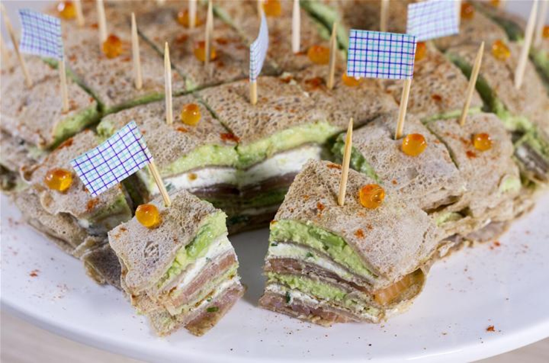Gateau De Galettes Apero Saumon Avocat
